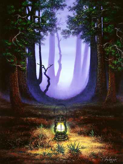 Tom Lybeck Original Light in the Deep Woods