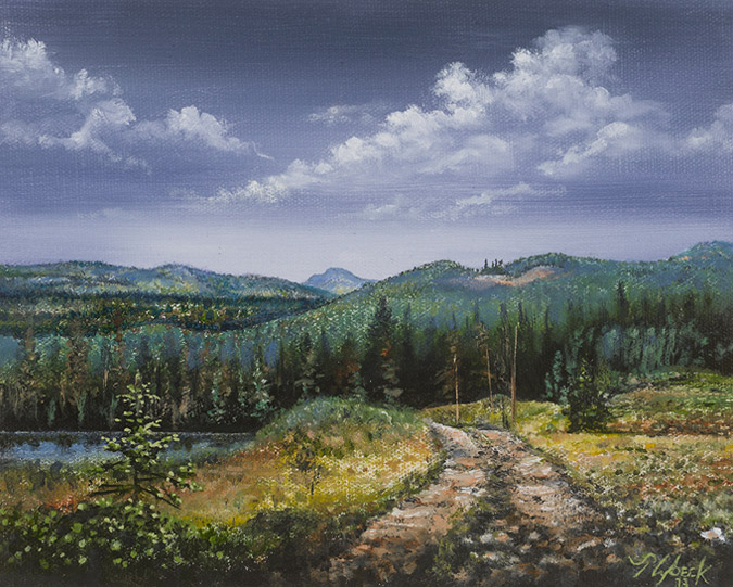 Tom Lybeck Original The Road to Rams Horn Lake