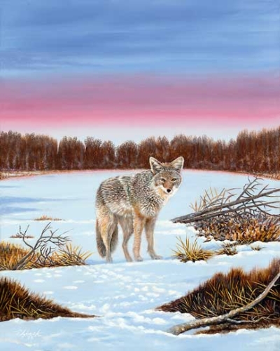433×541-Predators-TracksInTheSnow Tom Lybeck Original Tracks in the Snow