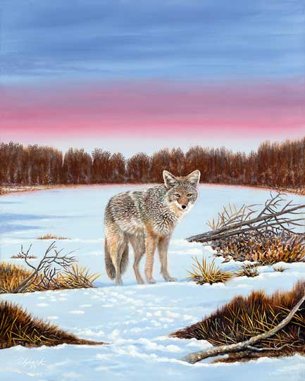 433×541-Predators-TracksInTheSnow Tom Lybeck Original Tracks in the Snow