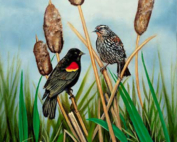 Tom Lybeck Original Oil Painting Surprise Encounter